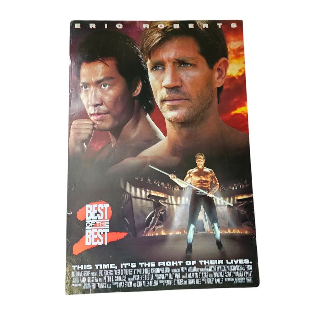Original Movie Poster Best of the Best 2 80s Eric Roberts Martial Arts 27”x40”